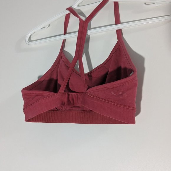 icebreaker GT Merino Cool Lite Tiki Sports Bra Pink Size Small - Picture 3 of 5